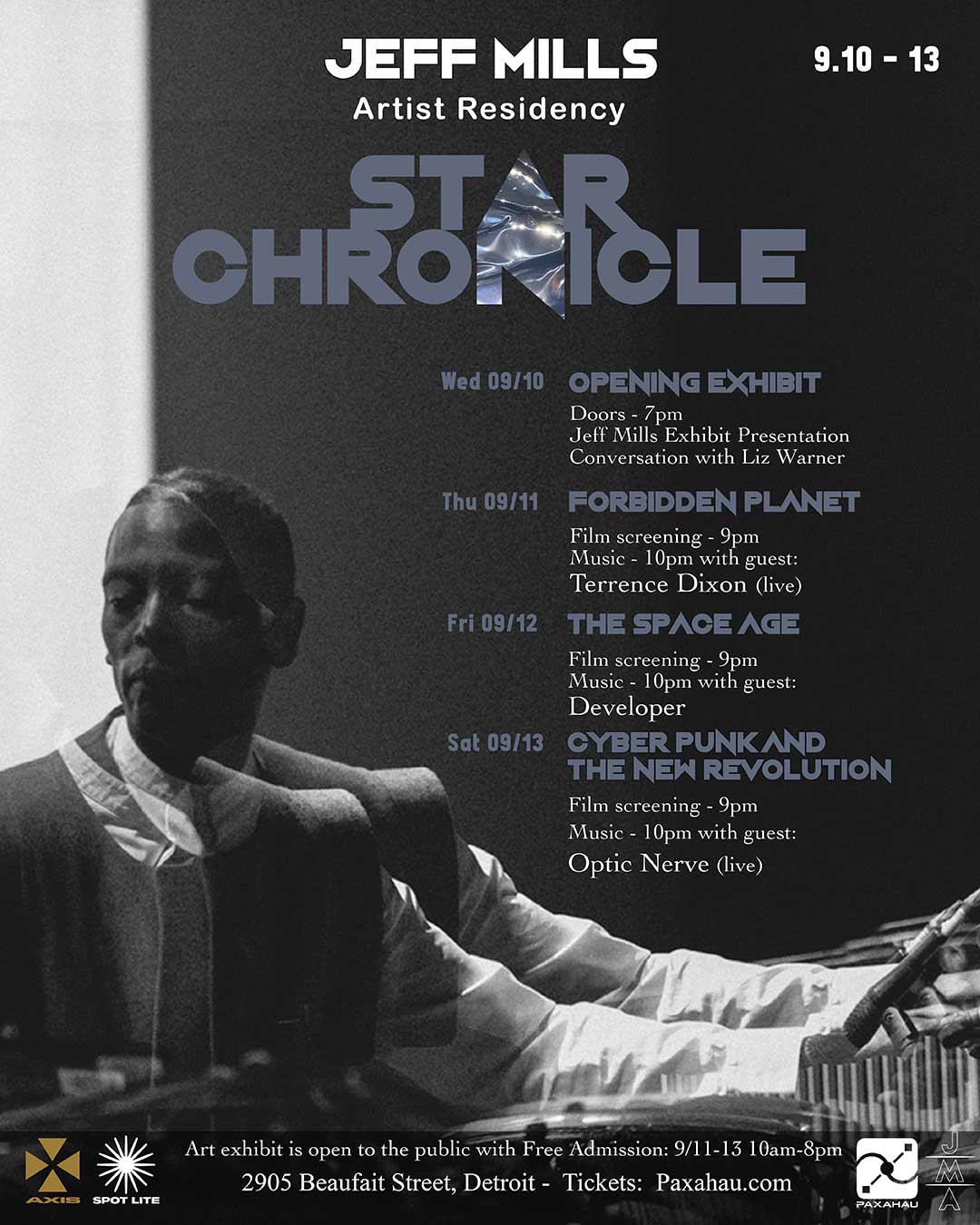 Résidence Jeff Mills Spot Lite